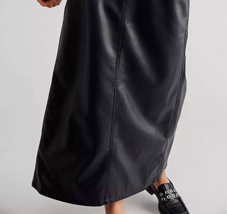 Free People - City Slicker Vegan Maxi Skirt
