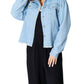Double Take - Trendy Denim Jacket With Raw Hem