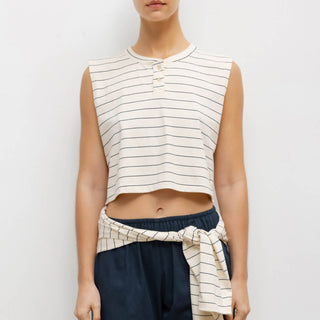Leset - Women's Margo Stripe Crop Top