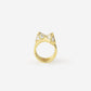 Avenue Chic - Women's Pyramid Mirror Statement Ring
