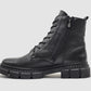 Helios - Women's Hebe Fur-lined Zip-up Leather Boots