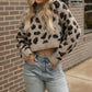 Mable - Leopard Crop Sweater