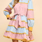 Tcec - Striped Scallop Dress