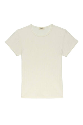 Donni. - The Pointelle Baby Short Sleeve Tee