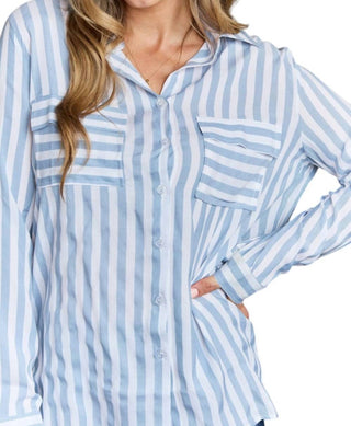 Ninexis - Collared Striped Shirt