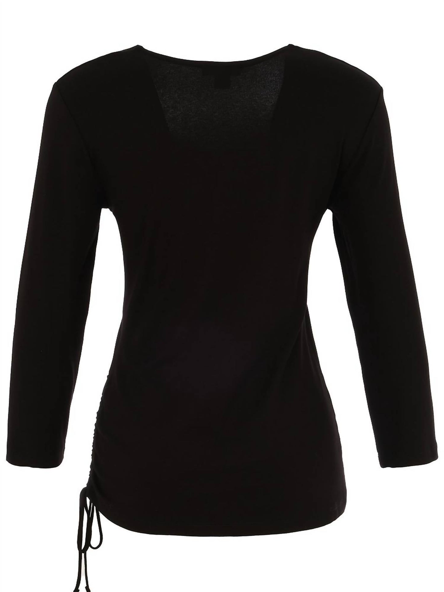 Dolcezza - Women's Ruched Side Tie Top