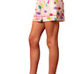 Peach Love - Satin Christmas Lights Prints Pajama Set