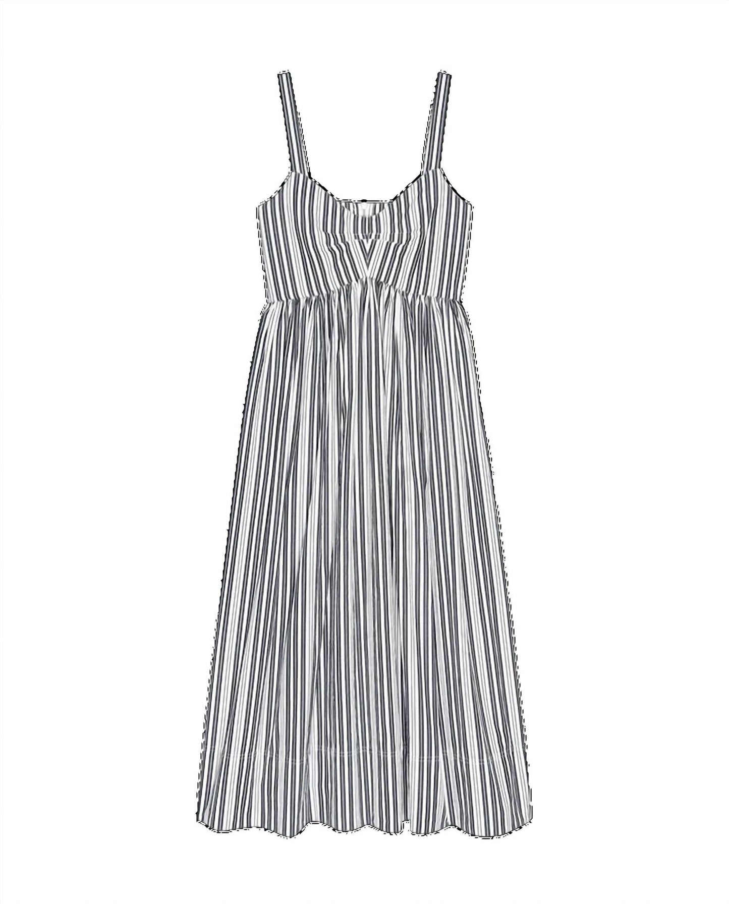 The Great. - Reyes Sleeveless Midi Dress