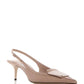 Jimmy Choo - Women's Fold Leather Slingback Sandals