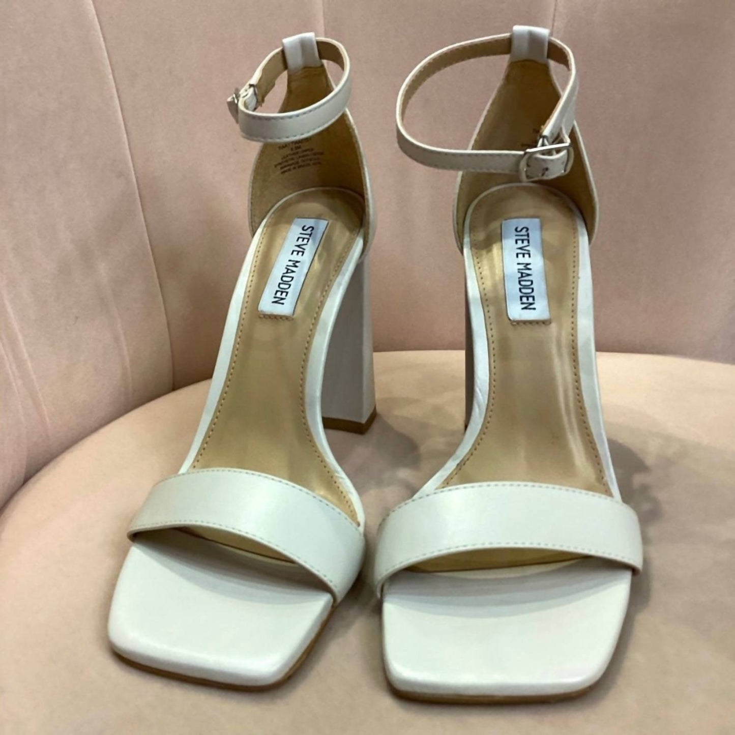 Steve Madden - Women's Tia Leather Block Heels