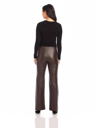 Fifteen Twenty - Finley Faux Leather Wide-leg Pants