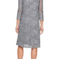 Alex Evenings - Short Embroidered Mock Jacket Dress