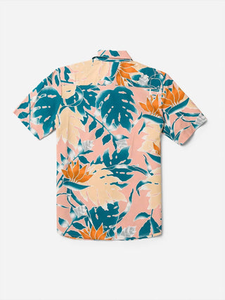 Volcom - Big Boys Leaf Pit Floral Button Up Shirt