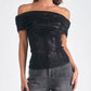 Elan - Off The Shoulder Shimmer Top