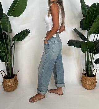 Free People - Palmer Cuffed Jeans