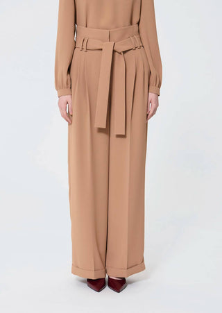 Tara Jarmon - High-waisted Belted Trousers