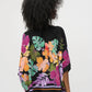 Joseph Ribkoff - Floral Print Three Quarter Sleeve Boxy Top