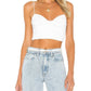 Lovers + Friends - Ida Twist Front Poly Ruched Top