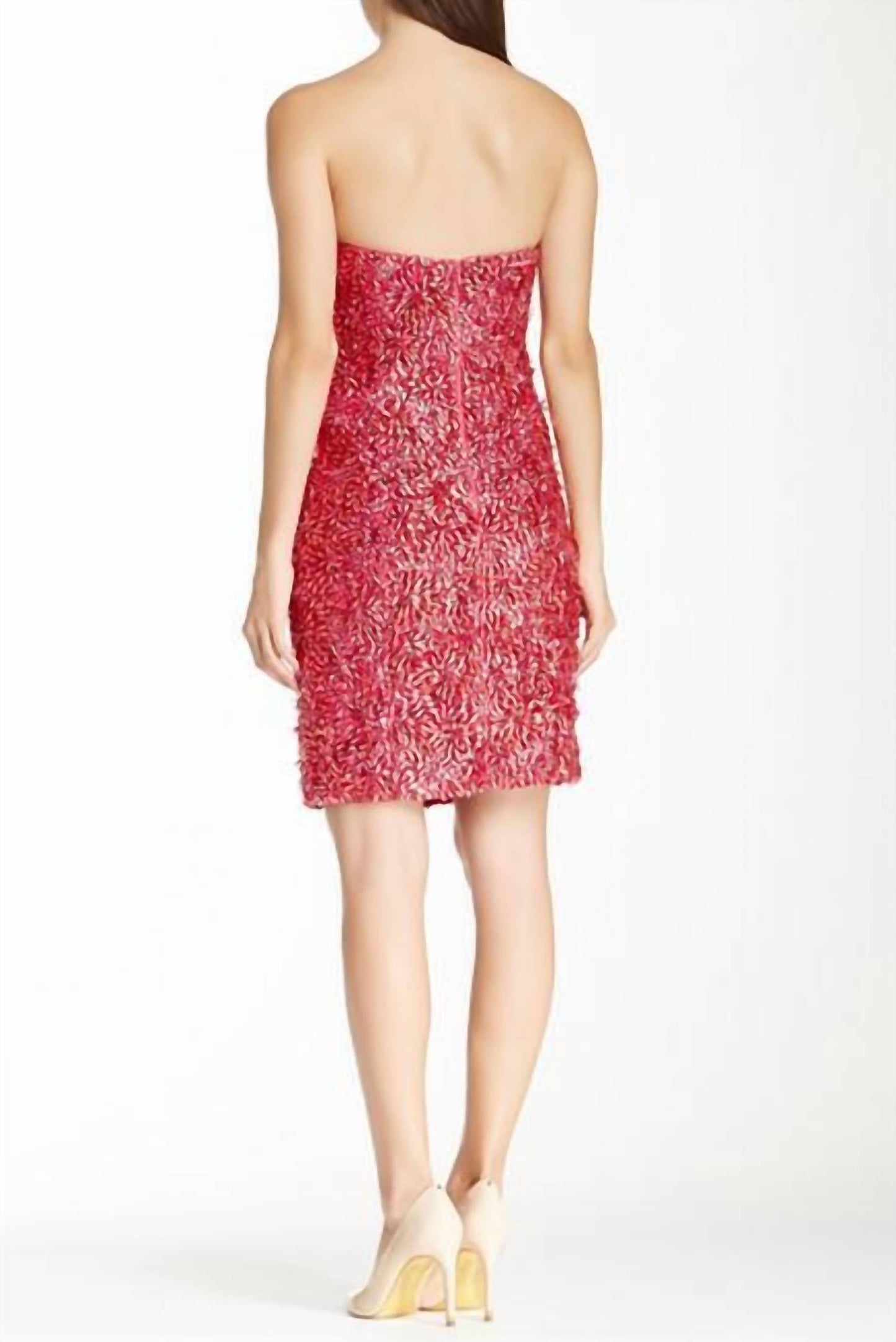 Theia - Rhinestone Embellished Cocktail Dress