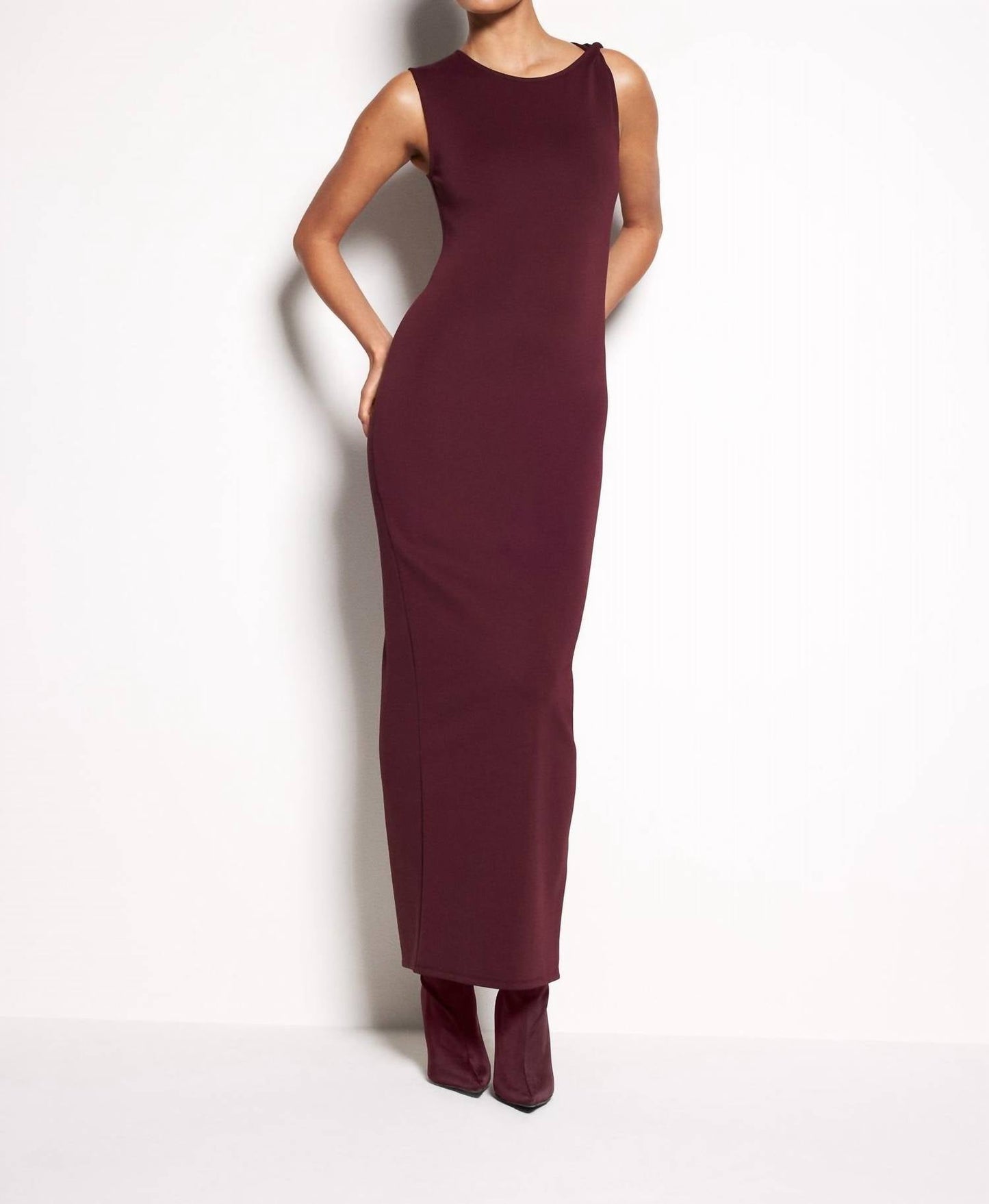 Good American - Scuba Twist Tank Maxi Dress