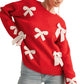 &Merci - Velvet Bow Knit Sweater