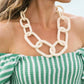 Sunshine Tienda - Women's Matte Link Necklace