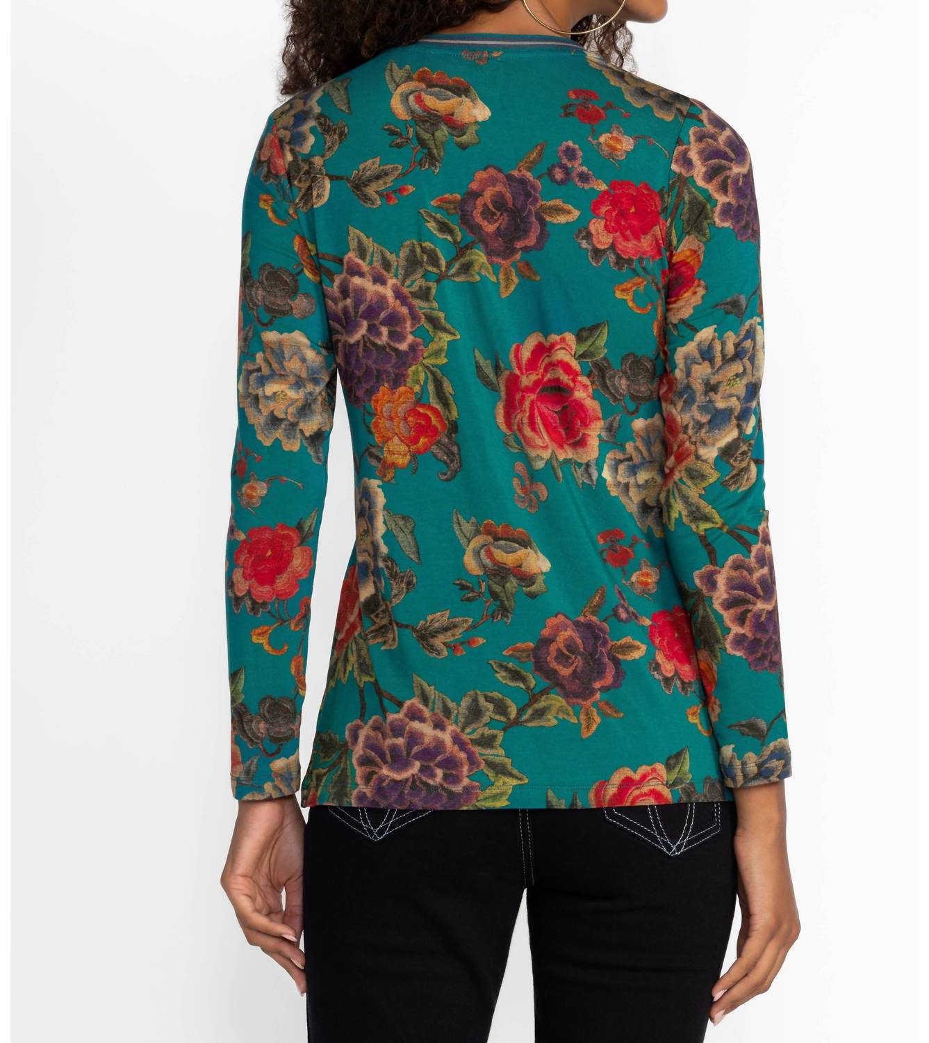 Johnny Was - Jaine Favorite Long Sleeve Crew Neck Tee