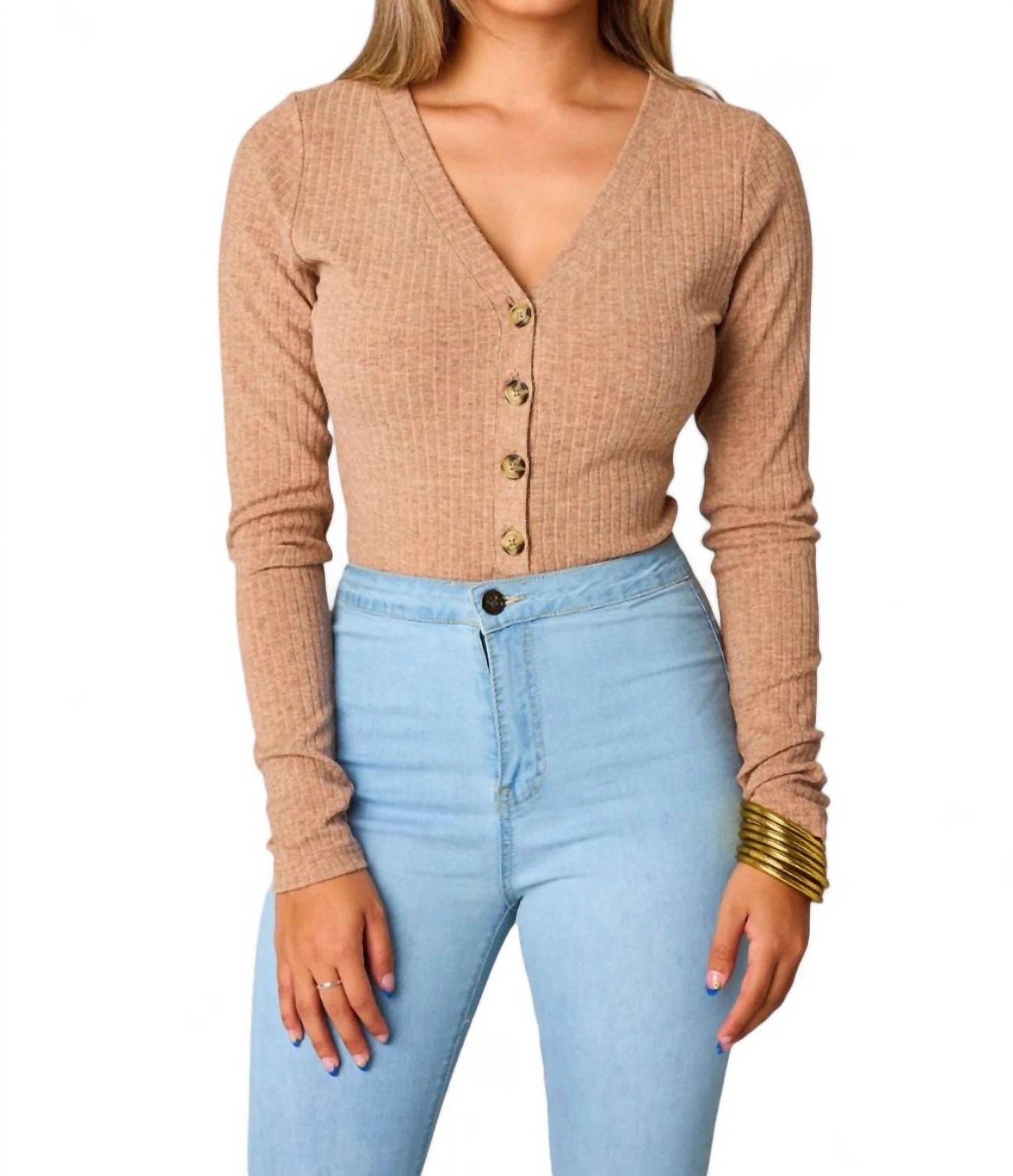 Buddylove - Holly Long Sleeve Button Up Bodysuit