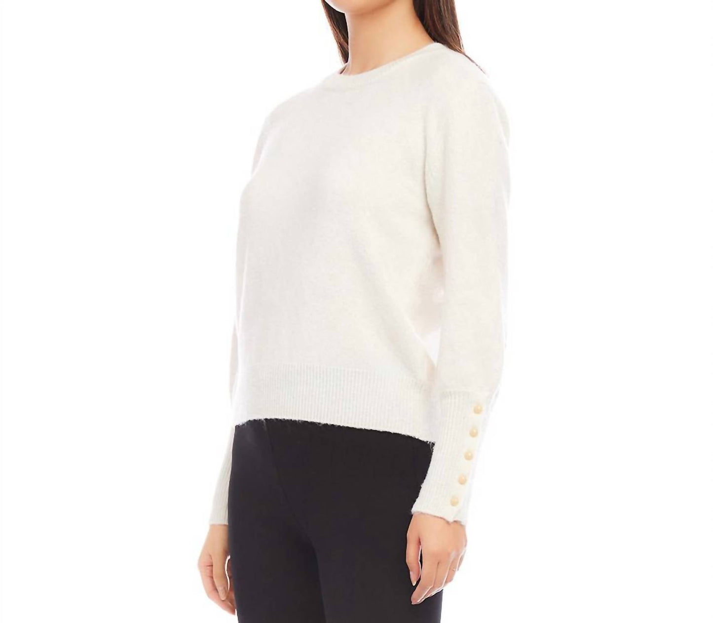 Karen Kane - Button Sleeve Sweater
