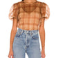 Cami Nyc - Bethany Puff Sleeves Bodysuit