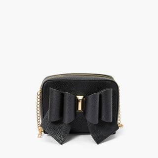 Like Dreams - Women's Mini Boxy Bow Vegan Crossbody Bag