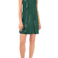 Vince Camuto Sequin Sleeveless Dress in Arresting Emerald  Size Small