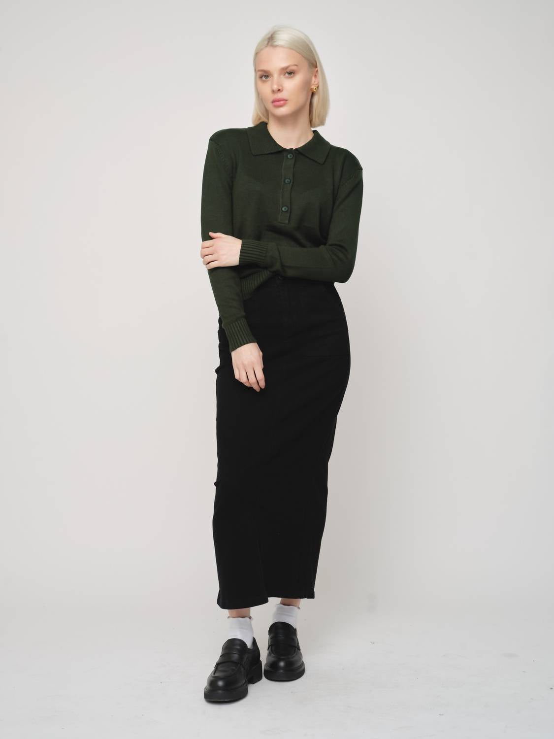Recollection Brand - Knit Polo Top