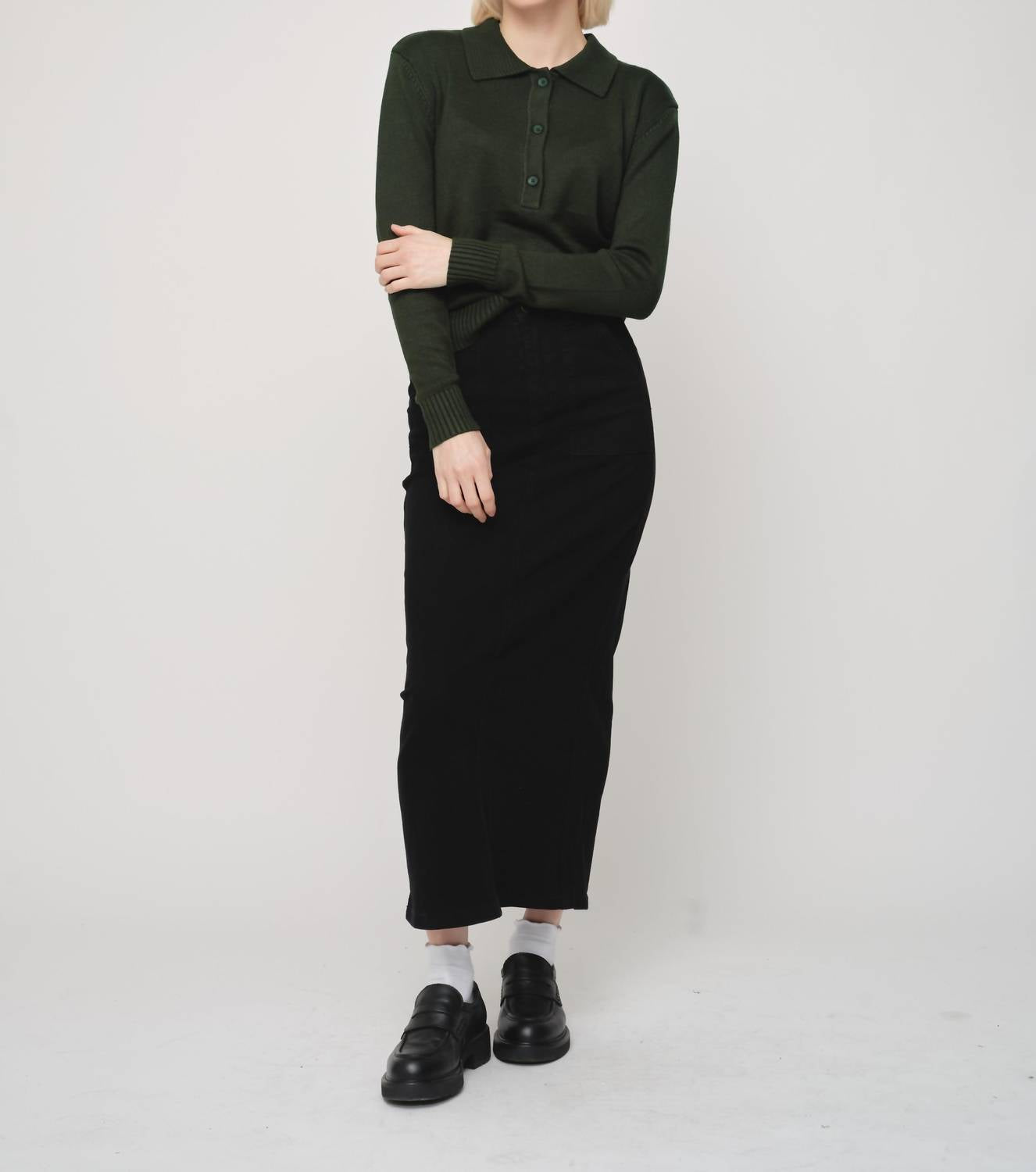 Recollection Brand - Knit Polo Top