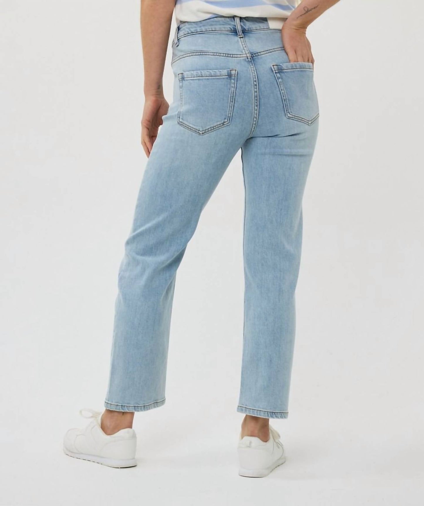 Esqualo - Trousers Embroidery Jeans