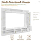 Wall Unit Entertainment Center With Bookshelves For TVs Up to 80"