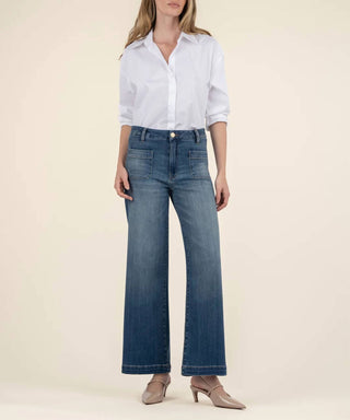 Kut From The Kloth - Meg High Rise Wide Leg Jeans With Patch Pockets