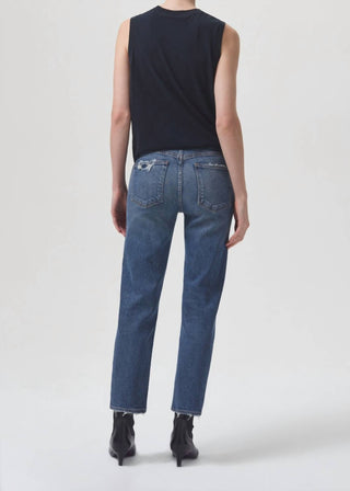 Agolde - Kye Mid Rise Straight Crop Jeans