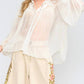 Aratta - Embroidered Chiffon Blouse