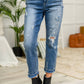 Judy Blue - Harley Distressed Ankle Hem Jeans