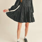 &Merci - Tiered Button Down Mini Dress