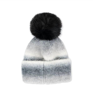 Haute Shore - KIDS Striped Hat Faux Pom Pom