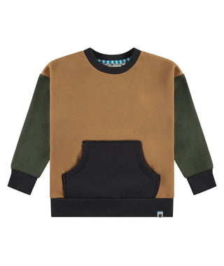 Babyface - Boys' Kangaroo Pocket Colorblock Pullover