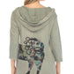 Inoah - V-neck Dog Hooded Tunic