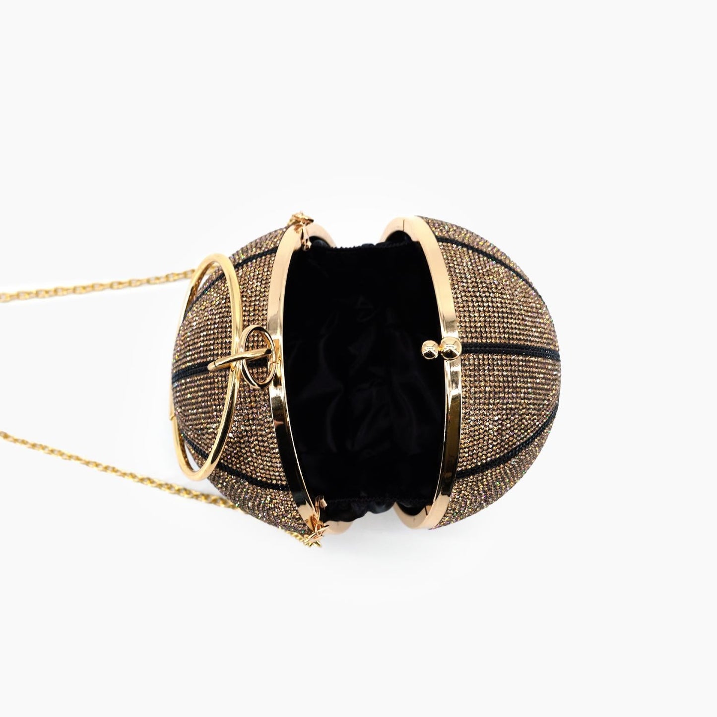 Like Dreams - Women's Dribble Rhinestone Basketball Clutch Bag