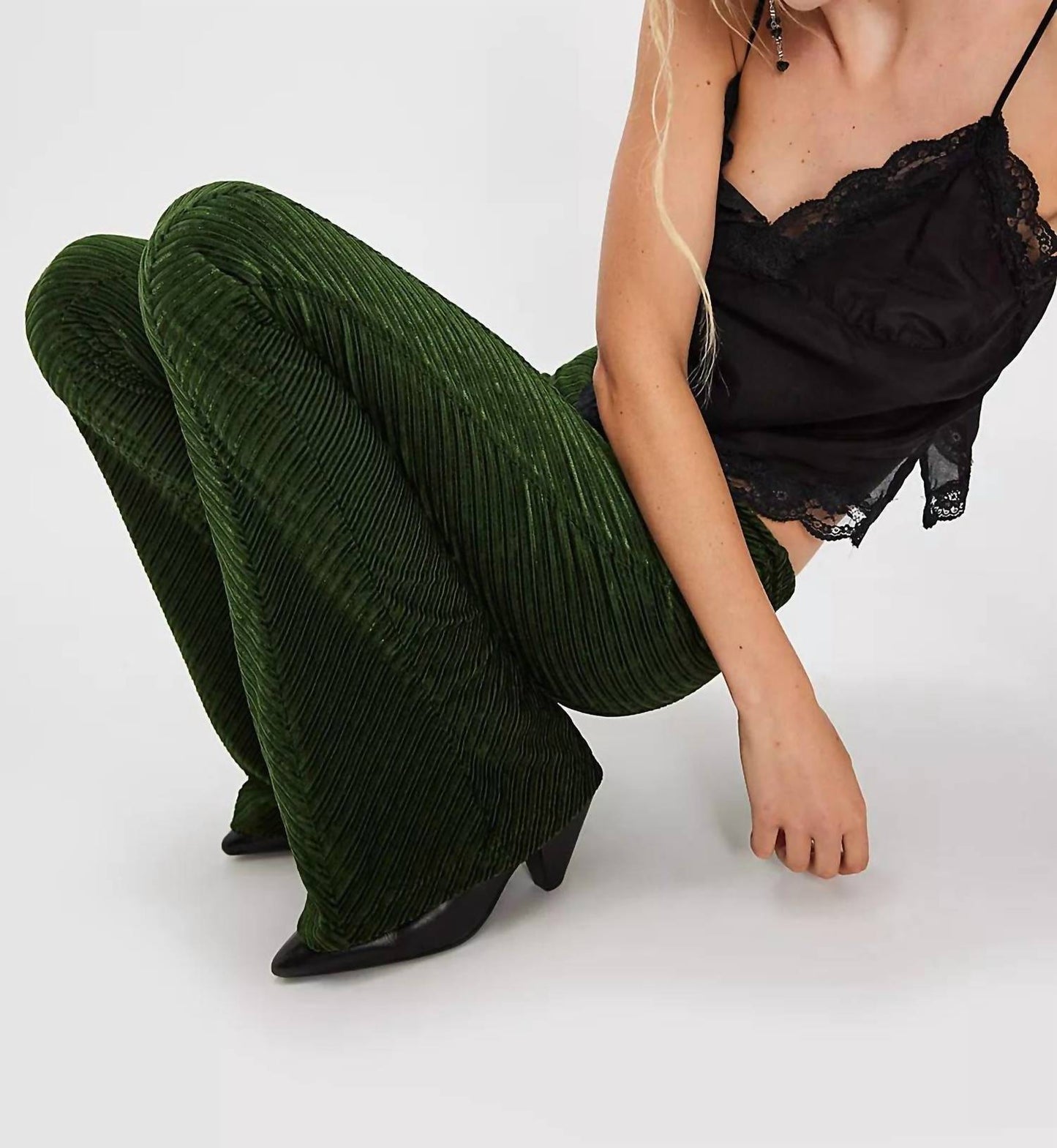 Free People - Penny Pull On Velvet Flare Pant