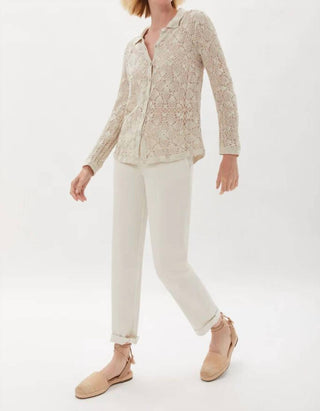 Ecru - Mitchell Roll Cuff Chino Pant