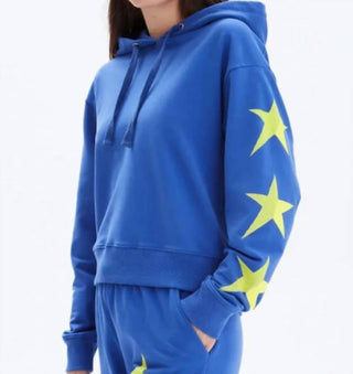 Chrldr - NEON STAR CROP PULLOVER HOODIE