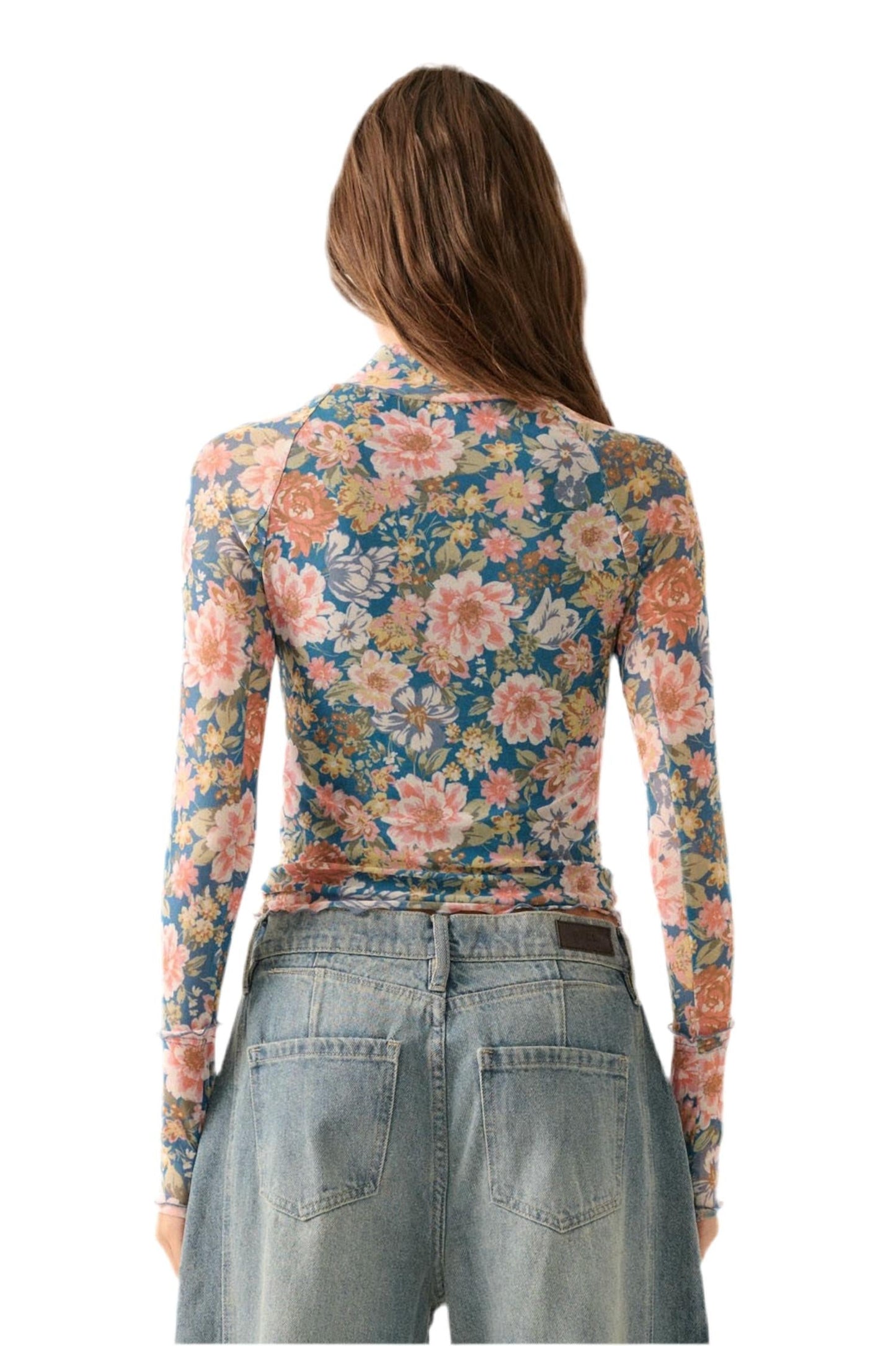 Promesa - Floral Mesh Top