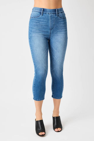 Judy Blue - High Waist Pull On Denim Jeans